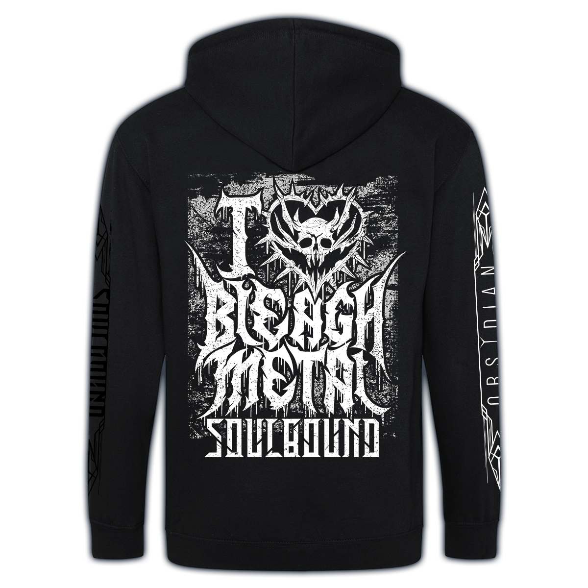 Zipper "BLEAGH", schwarz (fairtrade)