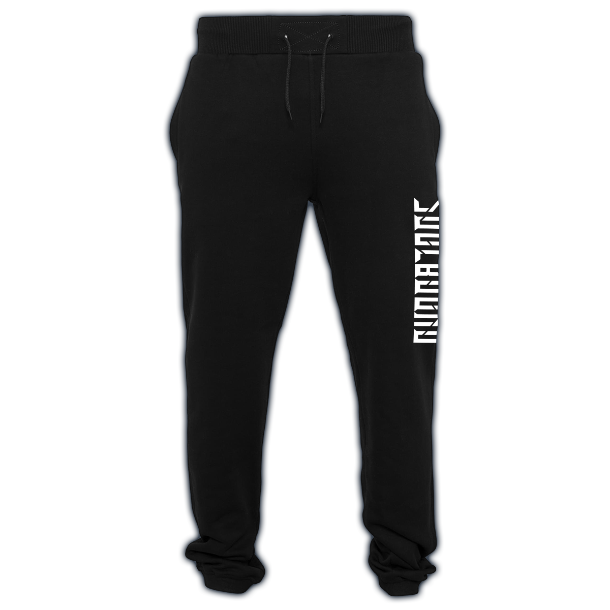 Komfort-Jogginghose, schwarz (distorted Logo)
