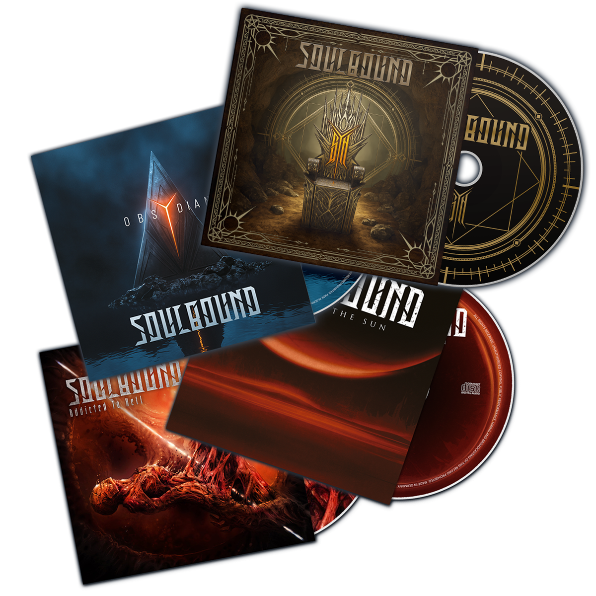 Bundle CDs "sYn", "obsYdian", "Addicted to Hell" & "Towards the Sun"