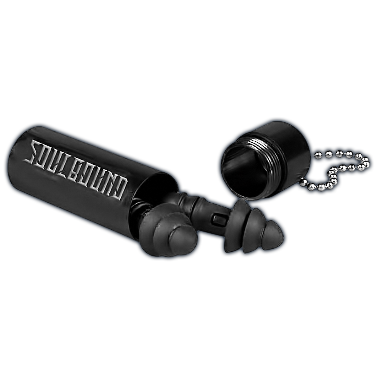 Soulbound Ohrenstöpsel in schwarzer Aluminiumhülse – Schützt eure Ohren!