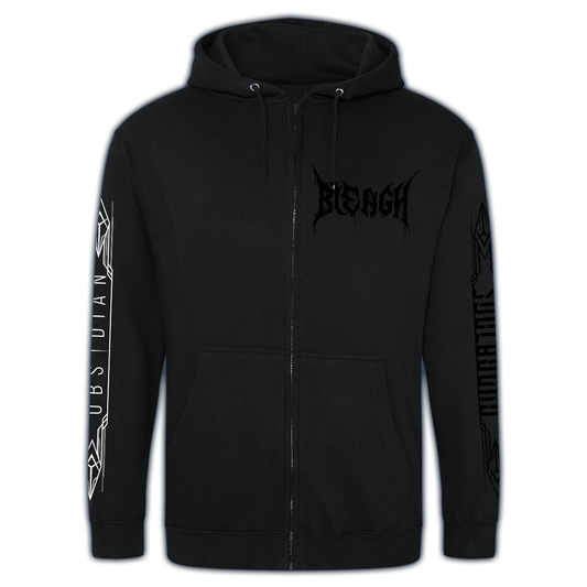 Zipper "BLEAGH", schwarz (fairtrade)