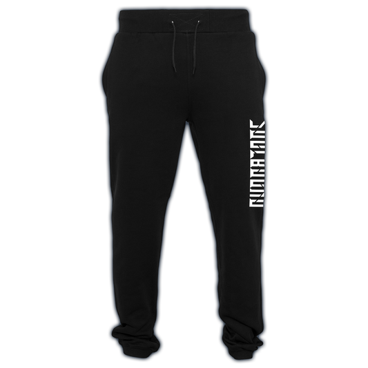 Komfort-Jogginghose, schwarz (distorted Logo)