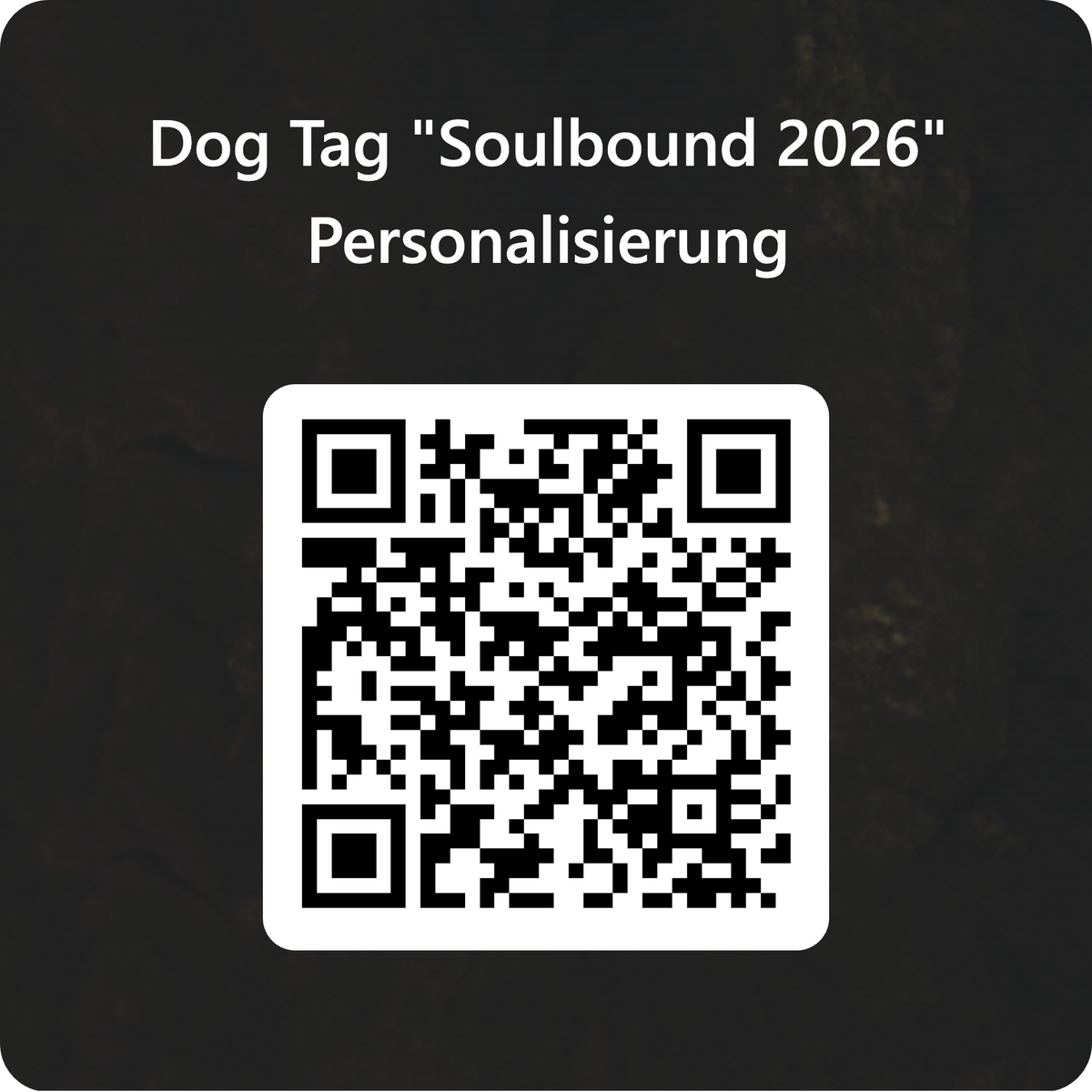 Dog Tag "Soulbound 2026", personalisiert