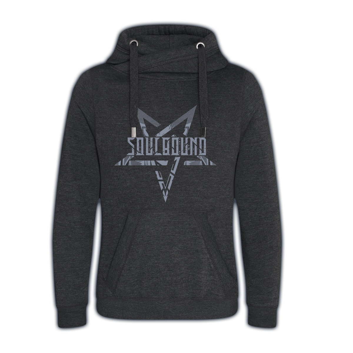 Kuschelhoodie "OWL", Black Smoke (fairtrade)