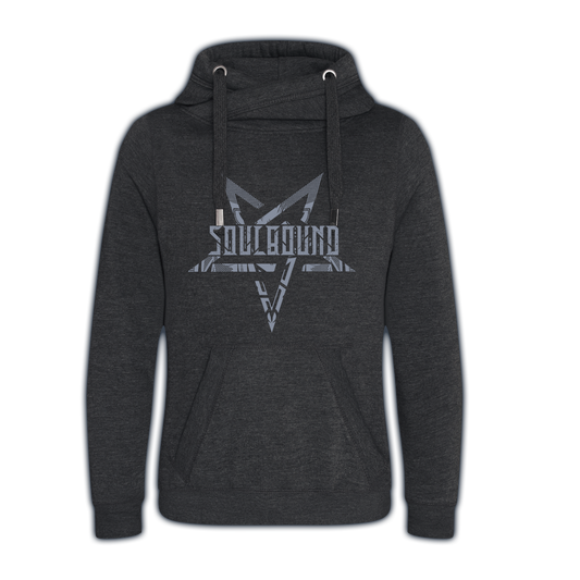 Kuschelhoodie "OWL", Black Smoke (fairtrade)