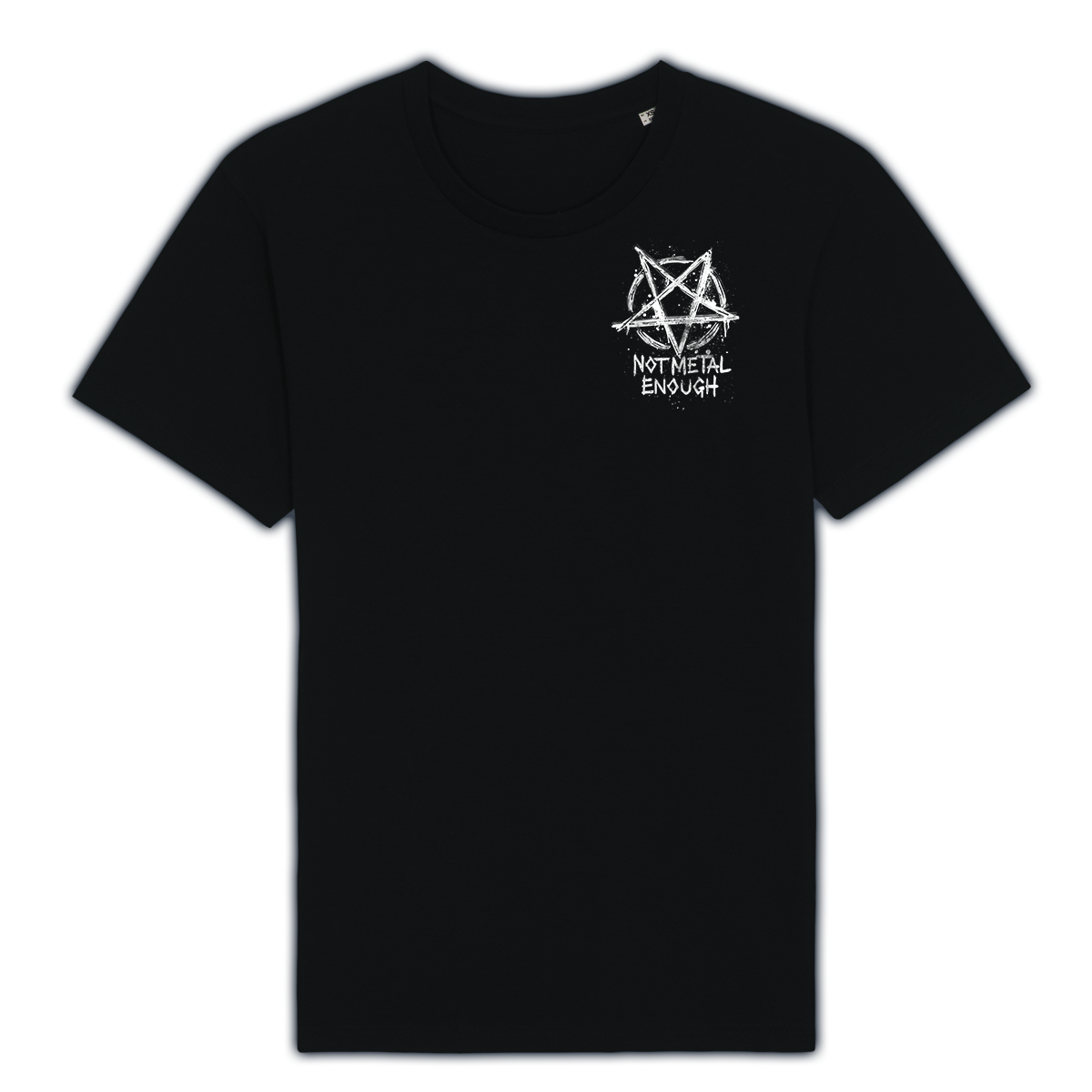 T-Shirt "Not Metal Enough", schwarz (fairtrade)